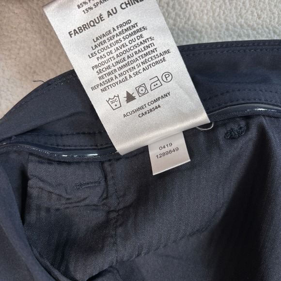 Footjoy Shorts Men's 36x9 Black Golf Performance‎ Gripper Stretch Chino FJ Logo - Picture 13 of 14